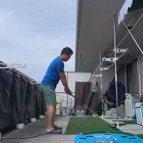 新たな試み いつまでたってもオーバースイングの画像