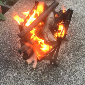 焚き火動画の画像