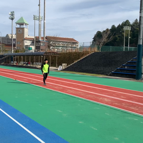 午前中は息子と走り、午後はウェイトの画像