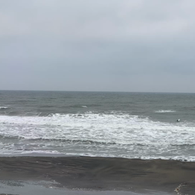 9月11日千葉北、東浪見の朝の波の画像