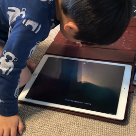 2歳児がSiriに話しかけたところの画像