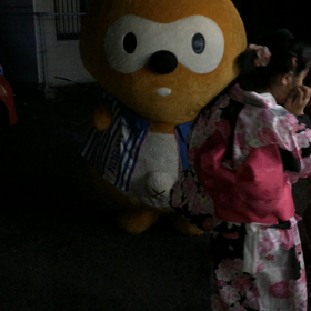 ☆ ローソンでポンタ君と遭遇 ☆ 〜 着ぐるみは大変 〜の画像