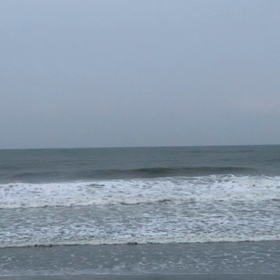 3月5日千葉北、東浪見の朝の波の画像