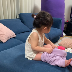 パジャマを着るの画像