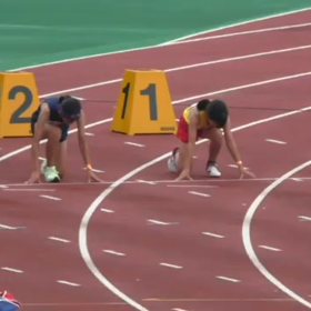 ５年女子100m予選③の画像