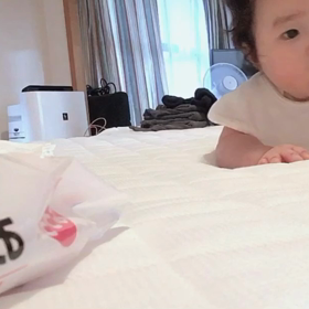 ずり這い練習の画像