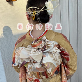 成人式☆着付け動画撮りましたの画像