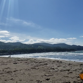 銭函海岸をお散歩。風が冷たいの画像