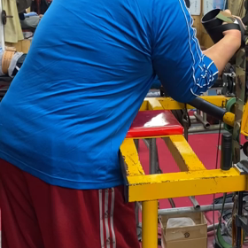 垣本君と補強トレーニングの画像