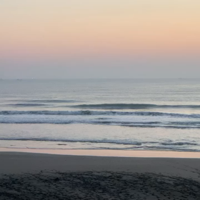 12月8日千葉北、東浪見の朝の波の画像