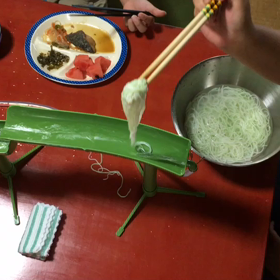 流しそうめん！の画像