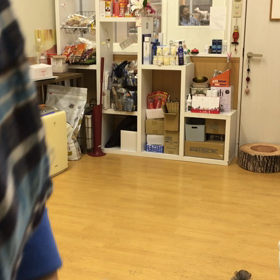 部屋の端から端出来ました。の画像