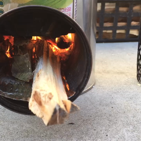 ロケットストーブ製作 燃焼実験の画像