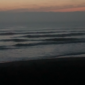 2月25日千葉北、東浪見の朝の波の画像