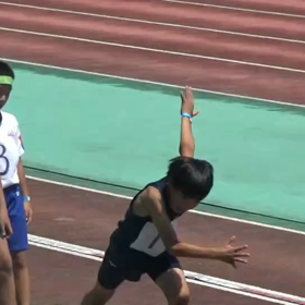 男子走り幅跳び 井桁くん 準優勝の画像