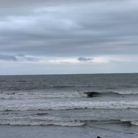 10月7日千葉北、東浪見の朝の波の画像