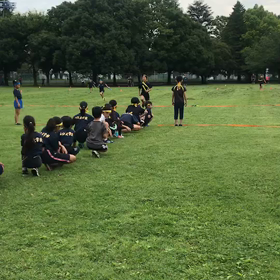 10色リレー バトン渡し①の画像