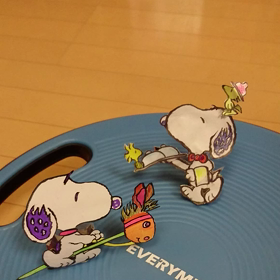 紙遊び・てくてくスヌーピーず！の画像