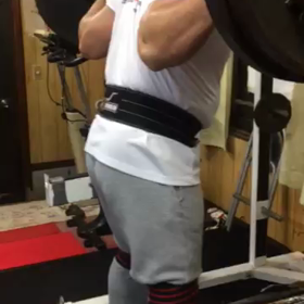 櫛山君のヘビーフルスクワットの画像