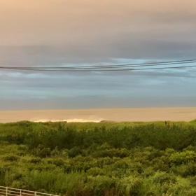 8月8日千葉北、夕方の波の画像