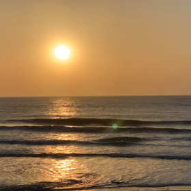 5月2日千葉北、東浪見の朝の波の画像