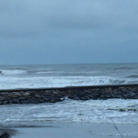 3月10日千葉北、東浪見の朝の波の画像
