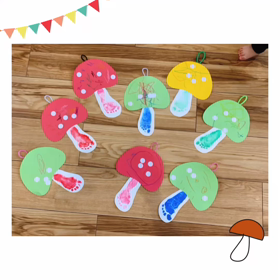 11月の製作、第一弾は…きのこの画像