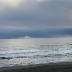 1月8日千葉北、東浪見の朝の波の画像