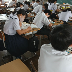 数学の授業の画像