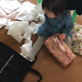 ティシュやられたー❣️の画像