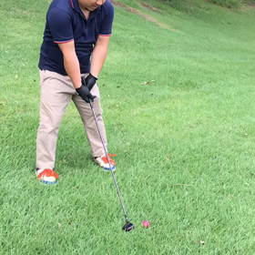 昨日のゴルフのミスシュットの画像