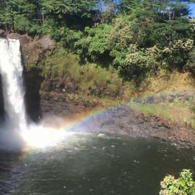 ハワイ島 レインボーフォール 動画の画像