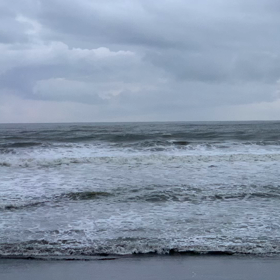 11月7日千葉北、東浪見の朝の波の画像