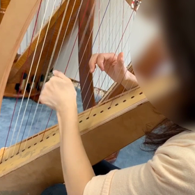 ハープレッスンは耳コピもありですの画像