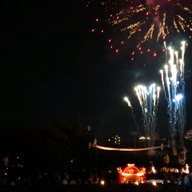 天神祭奉納花火③の画像