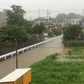 先月末の雨の画像