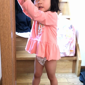 32〜33か月の近況47 足のサイズあひる隊長にお礼英語のお勉強はなちゃんをぎゅーの画像