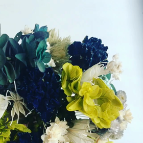 お花×ヘアアレンジの画像