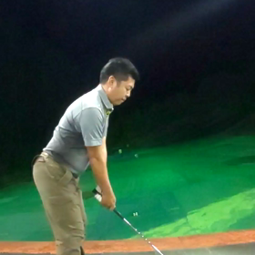 たまにはゴルフスイングをの画像