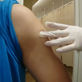 新型コロナワクチン接種1回目の画像