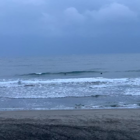 1月6日千葉北、東浪見の朝の波の画像
