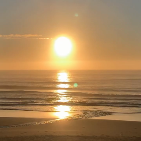 8月5日千葉北、東浪見の朝の波の画像