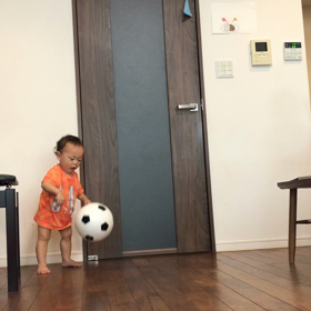 ボール練習中の画像