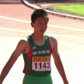 木住野幸大くん 準優勝(１本目の跳躍)の画像