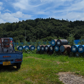 夏のスキー場の画像