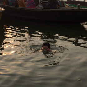 ガンジス河イメージしたよりきれいですの画像