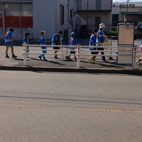 子供会の秋祭り巡行の画像