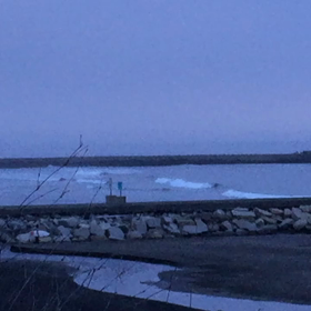 6月6日千葉北、東浪見の朝の波の画像