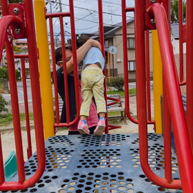 ベランダピクニックの画像