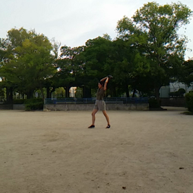 日々成長する野球ガール！投球フォームに大注目！の画像